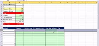 How To Create A Bond Discount Or Premium Amortization Table In Excel