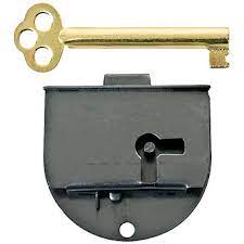 rounded half mortise left lock
