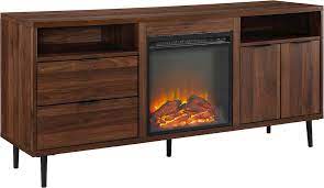 Two Drawer Fireplace Tv Stand