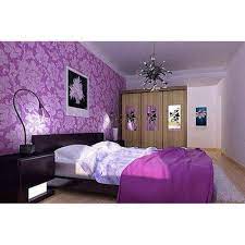 pink pvc designer bedroom wallpaper rs