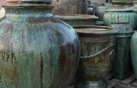 large glazed pots garden planters and