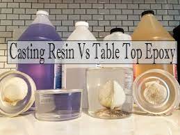 casting resin vs table top epoxy what