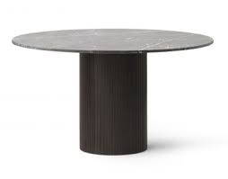 Cabin Table Round Dark Oak Vipp Grey