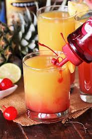 Malibu Pineapple Upside Down Cake Drink Recipe gambar png