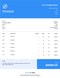 Open a letterhead file, add text, and legible logos for facebook, instagram, vk, twitter, linkedin and youtube to. Logo Design Invoice Template Wave Invoicing