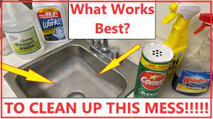 clean up a stainless steel sink what