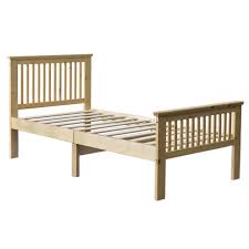 solid wood platform pine twin bed