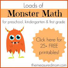 monster math games activities with