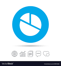 Pie Chart Graph Sign Icon Diagram Button