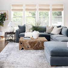 Design Ideas With Slate Blue Sofa