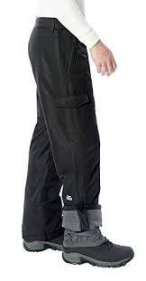 Arctix Mens Snow Sports Cargo Pants Black Medium Regular