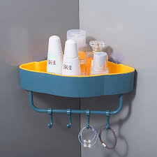 Punch Free Corner Bathroom Shelves With