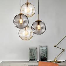 Designers Style Globe Pendant Light Cognac Smoke Glass 1 Bulb Suspension Light For Bedroom Takeluckhome Com