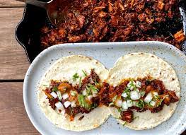 rick baylessred chile pulled pork tacos