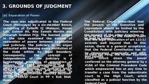 The decision of lee kwan woh v. Ppt Grounds Of Judgment Megat Iskandar Redza Academia Edu