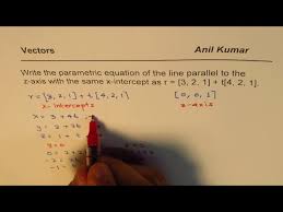 Parametric Equation Of Line Parallel