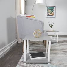 mainstays no tools end tables white