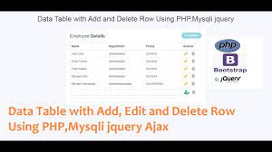 delete row using php mysqli jquery ajax