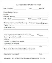 IC Accident Incident Report Form jpg Template net