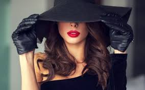 brunette girl hat lipstick model woman wallpaper | 1920x1200 | 1268119 |  WallpaperUP