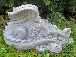 Garden Ornament Sleeping Dragon Granite