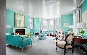 blue green painted room inspiration
