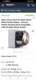 Native union is bringing luxury to the way that you charge your apple watch. Island Loco Native Union Dock For Apple Watch Marble Facebook