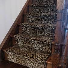 leopard print stair runner