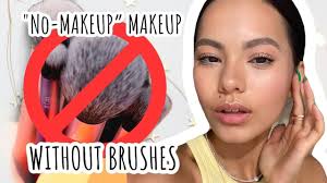 how to do your makeup without brushes
