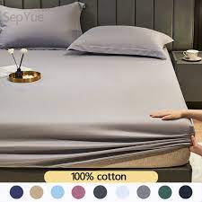 100 Cotton Fitted Bed Sheet Double