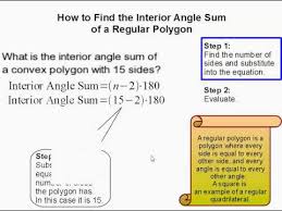interior angles of a regular polygon