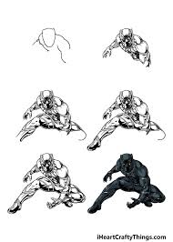black panther drawing how to draw