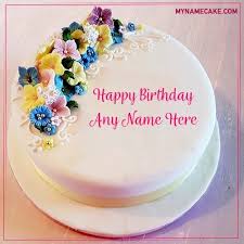write name on happy birthday cake my