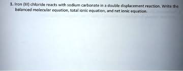 Chloride Reacts With Sodium Carbonate