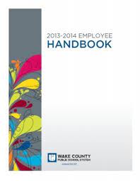 wcpss employee handbook wake county