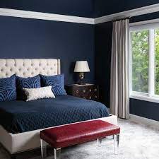 navy blue bedroom decor