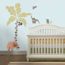 Baby Nursery Palm Tree With Monkey And
