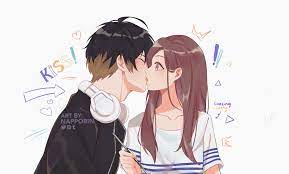 Anime surprise kiss