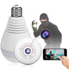 E27 360 Panoramic 1080p Ir Camera Light Bulb Wifi Fisheye Cctv Security Camera Sale Banggood Com
