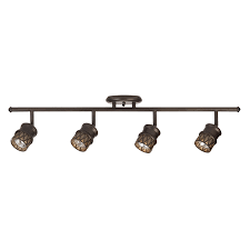 Shop Allen Roth Eva 4 Light 32 In Oil Rubbed Bronze Fixed Track Light Kit At Lowes Com Track Lighting Kits Track Lighting Fixtures Led Track Lighting