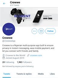 Explore tweets of crowwe @crowweapp on twitter. Tsdiikunvwsbym