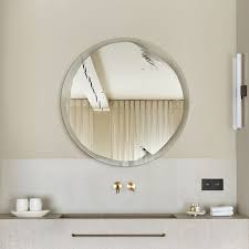 Paint Round Frameless Wall Mirror By