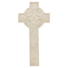 Large Celtic Wall Cross With Inlay
