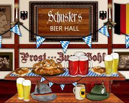 German Beer Hall Personalized Art Home