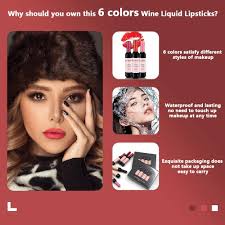 volluck wine liquid lipstick lady long