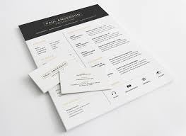 Free Resume With Business Card Template Psd At Downloadfreepsd Com
