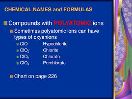 Ppt Chemical Names And Formulas Powerpoint Presentation