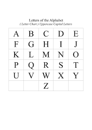 Uppercase Alphabet Chart Alphabet Image And Picture