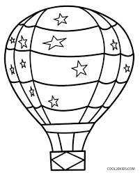 Hot Air Balloon Drawing Template At Getdrawings Com Free For
