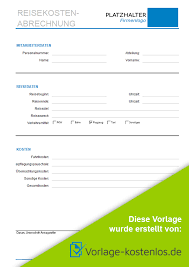 Der kontenrahmen skr 03 (prozessgliederungsprinzip) wurde von der datev eg entwickelt. Reisekostenabrechnung Vorlage Kostenloser Excel Download